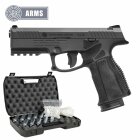Komplettset Steyr L9-A2 Softair-Co2-Pistole Schwarz Kaliber 6 mm BB Blowback (P18)