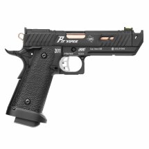 Komplettset STI Pit Viper Softair-Co2-Pistole Schwarz Kaliber 6 mm BB Blowback (P18)