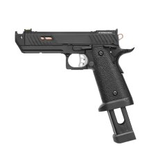 Komplettset STI Pit Viper Softair-Co2-Pistole Schwarz Kaliber 6 mm BB Blowback (P18)