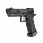 Komplettset STI Pit Viper Softair-Co2-Pistole Schwarz Kaliber 6 mm BB Blowback (P18)