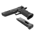 Komplettset STI Pit Viper Softair-Co2-Pistole Schwarz Kaliber 6 mm BB Blowback (P18)