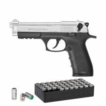 SET Ekol P92 Magnum Schreckschuss Pistole Chrom 9 mm...