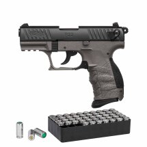 SET Walther P22Q Schreckschuss Pistole Meteor Gray 9 mm...