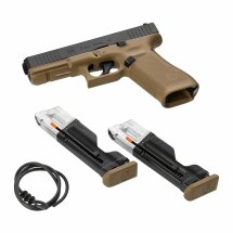 Glock 17 Gen5 T4E Defense Training Marker cal .43 French Army Edition Blowback (P18) + Rubberballs 100 Stück