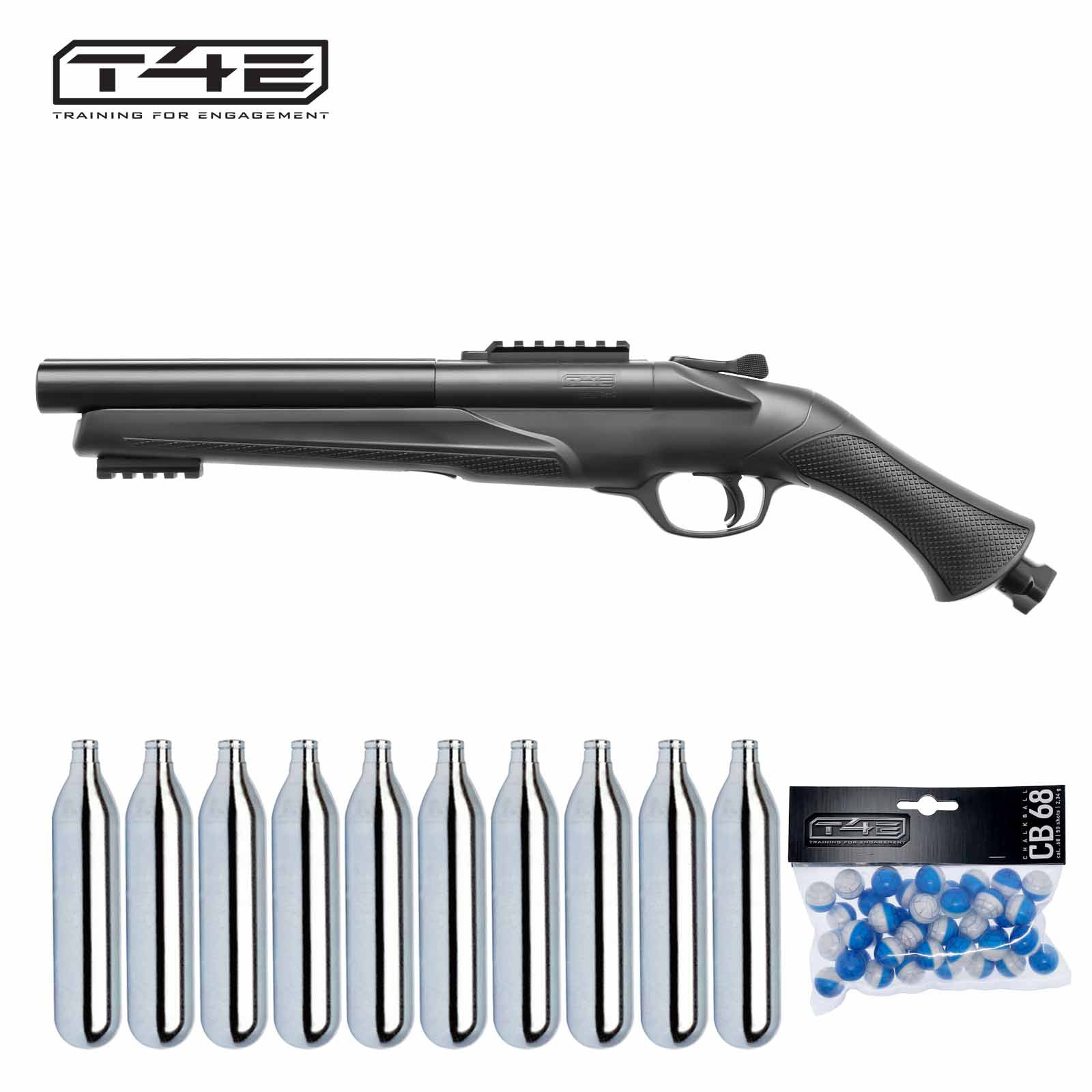 10 Paintball Tube Pods Rund Mit Deckel – 0,68 Cal, 20er-Pack, Für Pumpe & Scharfschützen