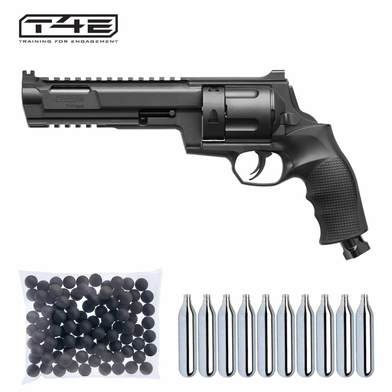 T4E Defense Training Marker HDR (TR) 68 Gen2 Revolver Co2 cal .68 - 7,5 Joule (P18) + 100 Rubberballs