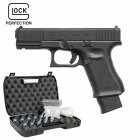 Komplettset Glock 19 Gen5 MOS Softair-Co2-Pistole Schwarz Kaliber 6 mm BB (P18)