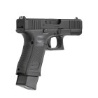 Komplettset Glock 19 Gen5 MOS Softair-Co2-Pistole Schwarz Kaliber 6 mm BB (P18)