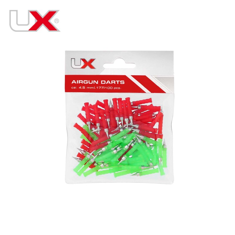 UX Airgun Darts 4,5 mm 100er Pack für Luftgewehre