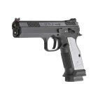 Komplettset CZ TS 2 Softair-Co2-Pistole Silver Kaliber 6 mm BB Blowback (P18)