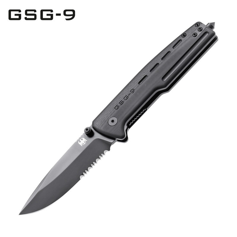 GSG-9 Klappmesser EM1 - Wellenschliff (P18)