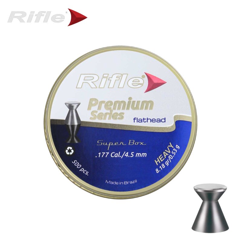 RIFLE Premium Series Flathead heavy Diabolos 4,48 mm