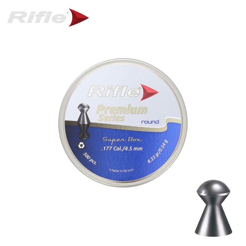 RIFLE Premium Series Round - Rundkopfdiabolos 4,5 mm