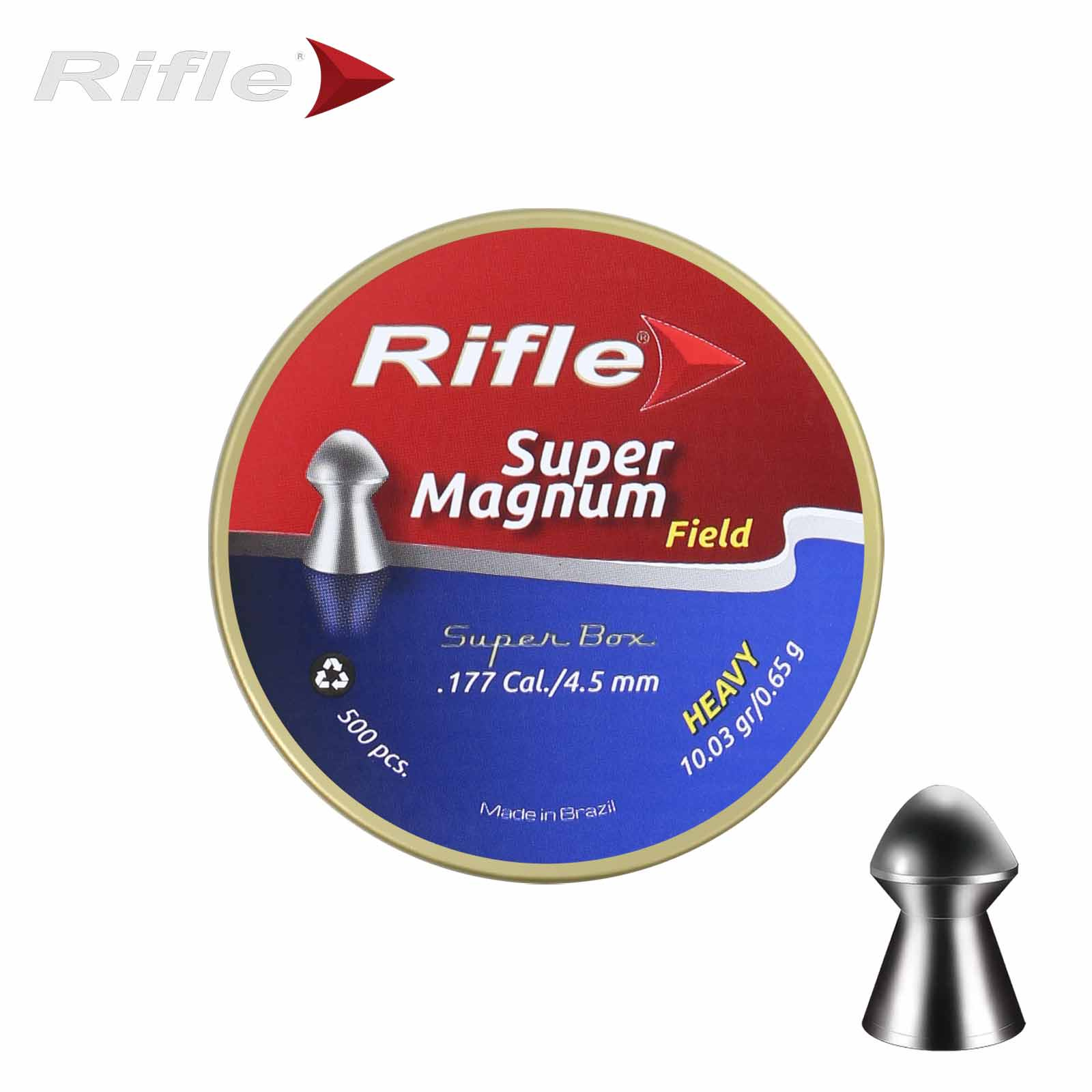 RIFLE Super Magnum Field Heavy - Rundkopfdiabolos 4,5 mm