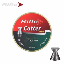RIFLE Cutter Sport Flachkopfdiabolos 5,5 mm