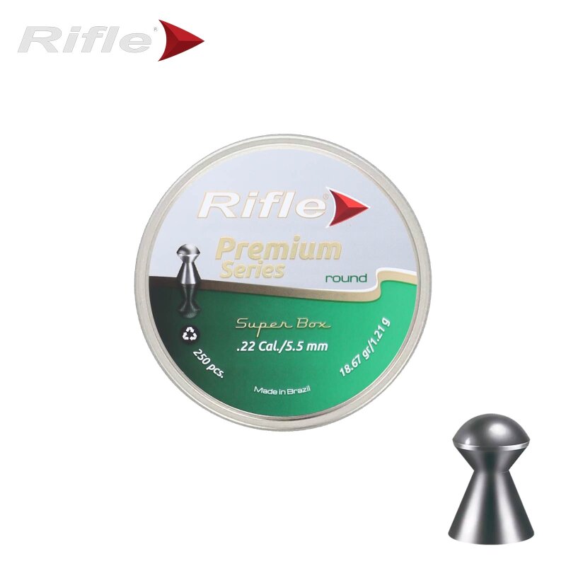 RIFLE Premium Series Round - Rundkopfdiabolos 5,5 mm