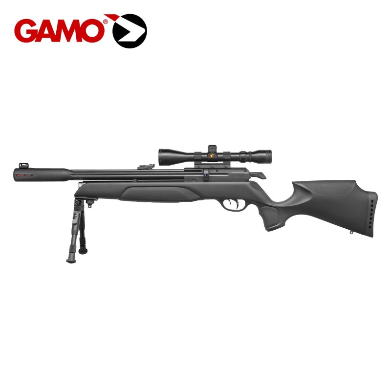 Gamo Arrow Pressluftgewehr 4,5 mm (P18) + 3-9x40 WR Zielfernrohr + Zweibein