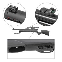 Gamo Arrow Pressluftgewehr 4,5 mm (P18) + 3-9x40 WR Zielfernrohr + Zweibein