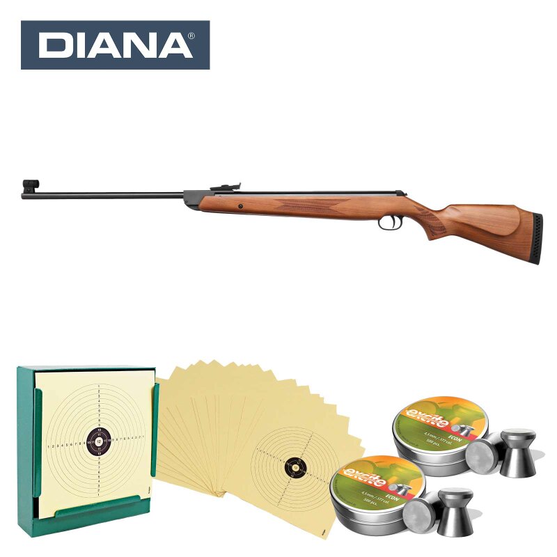 SET Diana Knicklauf Luftgewehr 350 Magnum Premium Kaliber 4,5 mm Diabolo (P18)