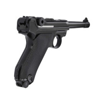 Modell II. Wahl - Umarex Legends Pistole P08 - 4,5 mm Stahl BB Co2-Pistole in Metallausführung mit Blowback (P18)