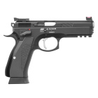 Komplettset CZ 75 SP-01 ACCU Softair-Co2-Pistole Schwarz Kaliber 6 mm BB Blowback (P18)