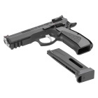 Komplettset CZ 75 SP-01 ACCU Softair-Co2-Pistole Schwarz Kaliber 6 mm BB Blowback (P18)