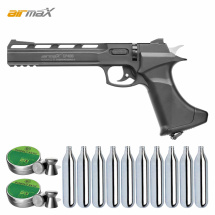 SET AirmaX CP400 Gen. 2 4,5 mm Diabolo (P18) Co2-Pistole