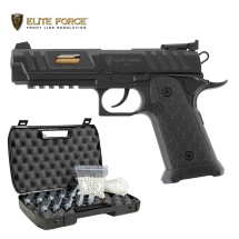 Komplettset Eite Force 2011 Schwarz Softair-Co2-Pistole...