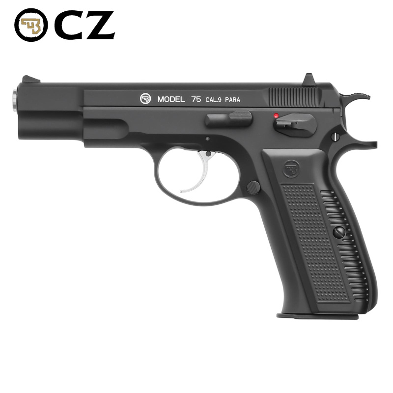 CZ 75 Softair-Pistole Schwarz Kaliber 6 mm BB Gas Blowback (P18)