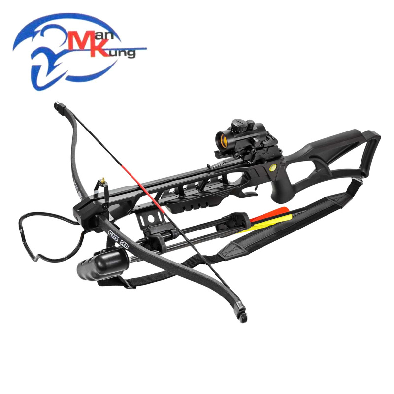 Modell II. Wahl - SET Recurvearmbrust Man Kung Anaconda XB23 Schwarz 175 lbs (P18)