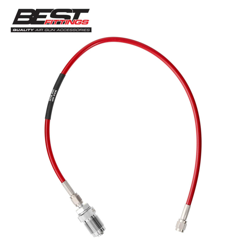 Best Fittings Pressluft-Schlauch DIN 232/300 Bar auf 1/8" BSP 600 mm