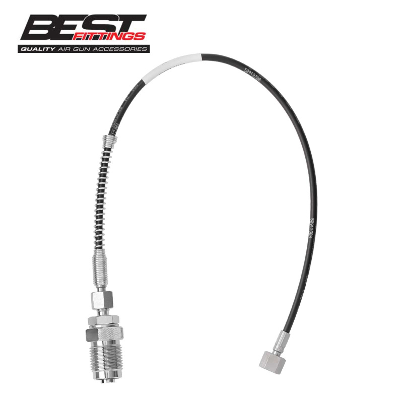 Best Fittings Pressluft-Schlauch DIN 232/300 Bar auf 1/8" BSP 450 mm