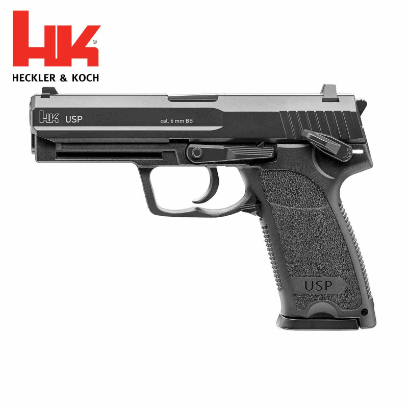 Modell II. Wahl - Heckler & Koch USP Softair-Co2-Pistole Kaliber 6 mm Blowback (P18)