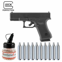 SET Umarex Glock 19 Gen5 Schwarz Co2-Pistole Kaliber 4,5...