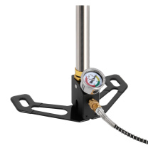 Leader PCP-Pressluftpumpe / Handpumpe mit Manometer und mit 1/8" Schnellfülladapter für Pressluftwaffen