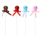 4 Stück Abschießer Glitzerhund für Schießbuden und Freizeitspaß