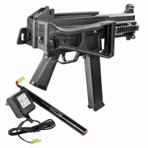 Modell II. Wahl - Heckler & Koch UMP Sportsline S-AEG Softair-Gewehr Kaliber 6 mm BB (P18) + Akku und Ladegerät