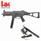 Modell II. Wahl - Heckler & Koch UMP Sportsline S-AEG Softair-Gewehr Kaliber 6 mm BB (P18) + Akku und Ladegerät