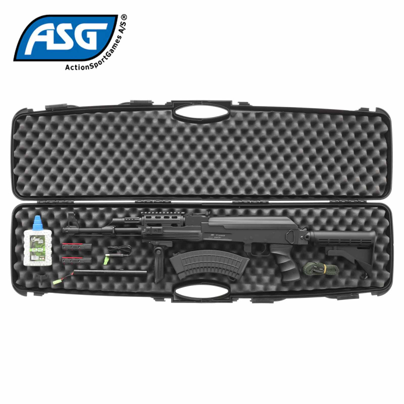 Kofferset ASG Arsenal AR-M7T S-AEG Softair-Gewehr Schwarz Kaliber 6 mm BB (P18)
