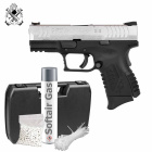 Komplettset Springfield XDM Compact Bicolor 6 mm BB Softair-Pistole Gas Blowback (P18)