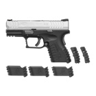 Komplettset Springfield XDM Compact Bicolor 6 mm BB Softair-Pistole Gas Blowback (P18)