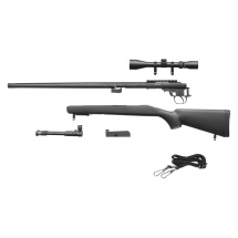 GSG MB03 Sniper Schwarz Softair-Gewehr Kaliber 6 mm BB Federdruck (P18) + Zielfernrohr 3-9x40
