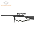 GSG MB03 Sniper Schwarz Softair-Gewehr Kaliber 6 mm BB Federdruck (P18) + Zielfernrohr 3-9x40