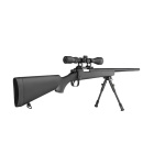 GSG MB03 Sniper Schwarz Softair-Gewehr Kaliber 6 mm BB Federdruck (P18) + Zielfernrohr 3-9x40