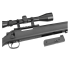 GSG MB03 Sniper Schwarz Softair-Gewehr Kaliber 6 mm BB Federdruck (P18) + Zielfernrohr 3-9x40