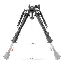 4komma5 Bipod / Zweibein  mit Rändelschraube 16-23 cm