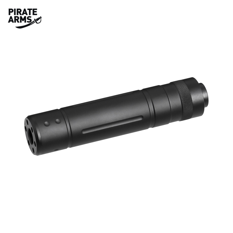 Pirate Arms Schalldämpfer V2 Schwarz 145x30 mm - 14 mm CCW Linksgewinde (P18)