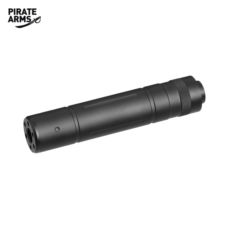 Pirate Arms Schalldämpfer V2 Schwarz 155x30 mm - 14 mm CCW Linksgewinde (P18)