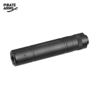 Pirate Arms Schalldämpfer V2 Schwarz 155x30 mm - 14 mm CCW Linksgewinde (P18)
