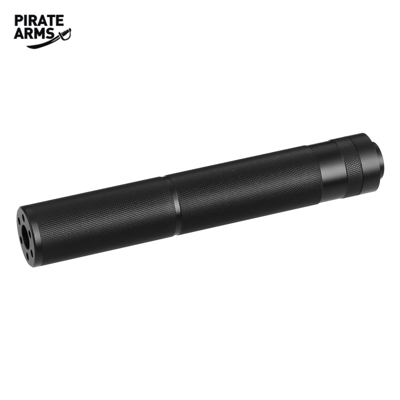 Pirate Arms Schalldämpfer Pro Silencer Schwarz 195x30 mm - 14 mm CCW Linksgewinde (P18)